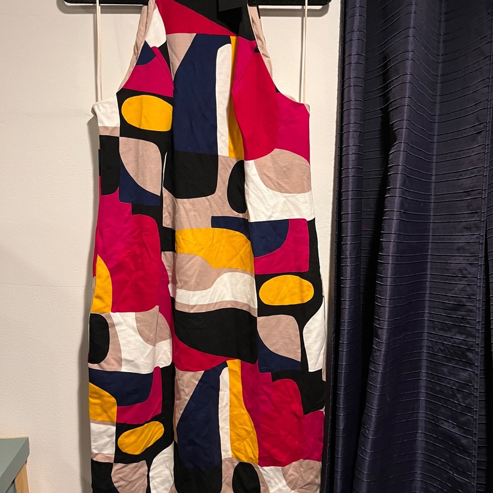 Colorful Geometric Pattern Dress